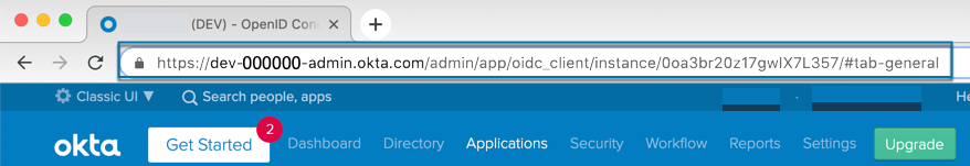 Okta OIDC instance URL