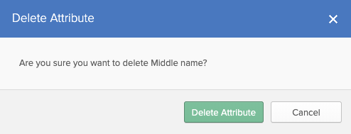 Profile Editor - Delete Attribute